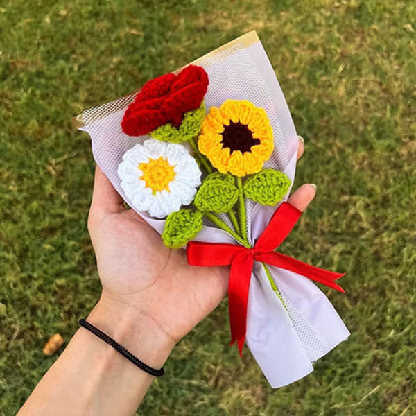 Mix Crochet Flower Bouquet-0