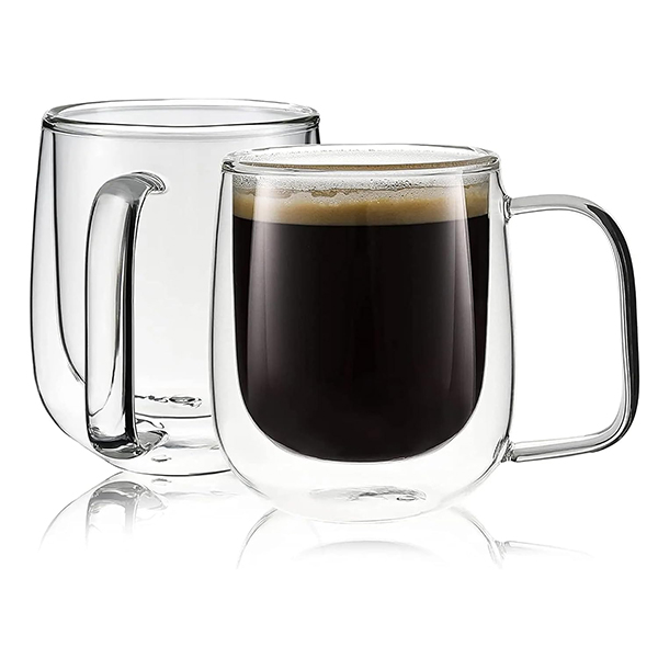 AGARO Elite Double Wall Glass Cups - 260 Ml-0