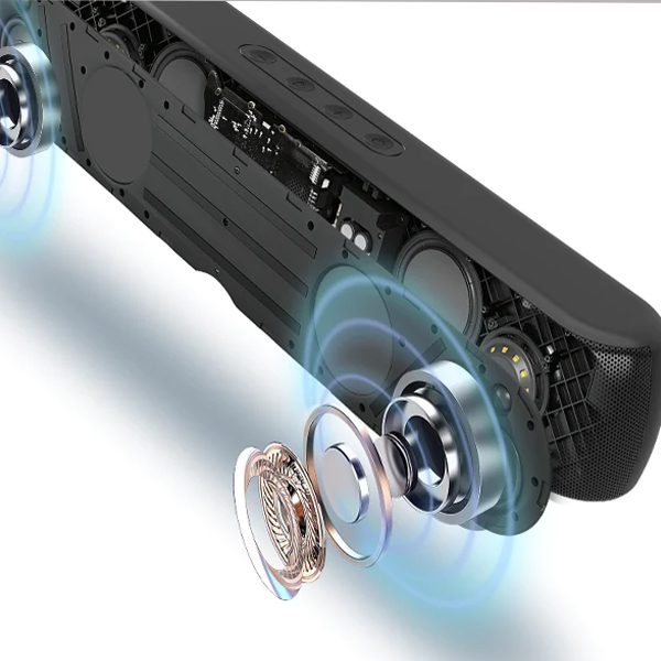 Portronics Decibel 21 10W Soundbar with LED Lights (Black)-1