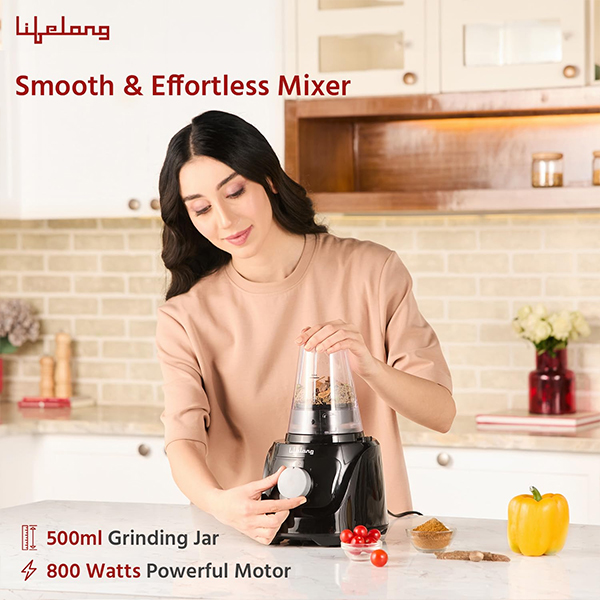 Lifelong LLFPR01 800 Watts Food Processor with BlenderJar, Accessories, Processing Bowl & Citrus Juicer-2