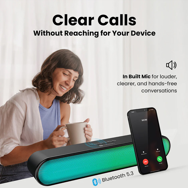 Portronics Decibel 23 16W Bluetooth Soundbar with LED Lights, Upto 5Hr Playback-3