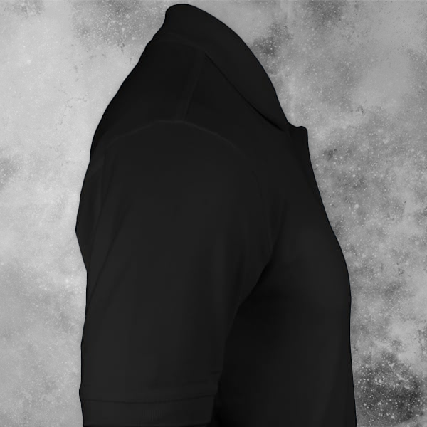 AWG Solid Polo T-shirt for Men Black - Custom Logo-2