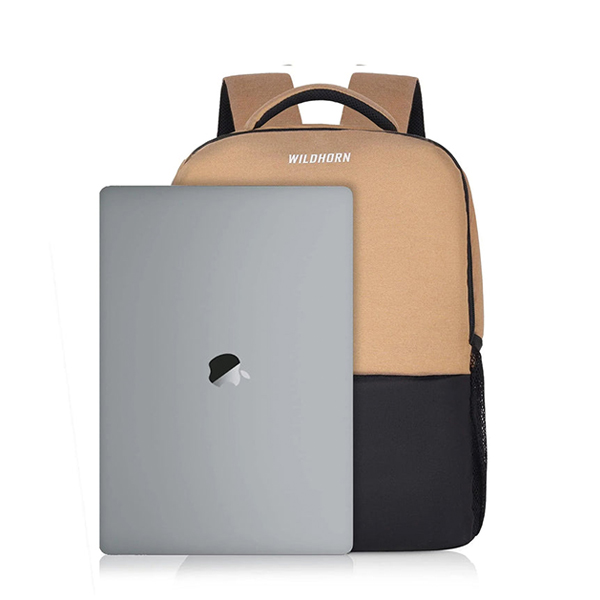 WILDHORN Munich Laptop Backpack (Peach & Black)-1