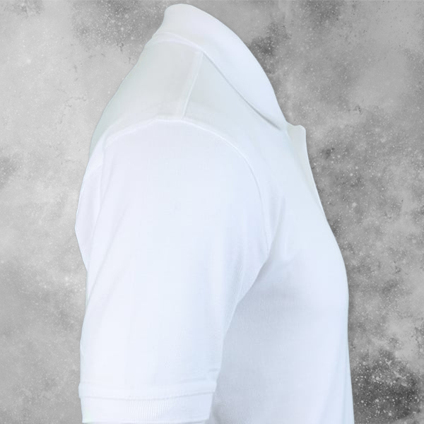 Titlis Polycotton Polo T-shirt for Men (White)- Custom Logo Left Chest-2