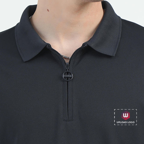 Caslay Quick Dry Polo T-Shirt (Elephant Grey)-2