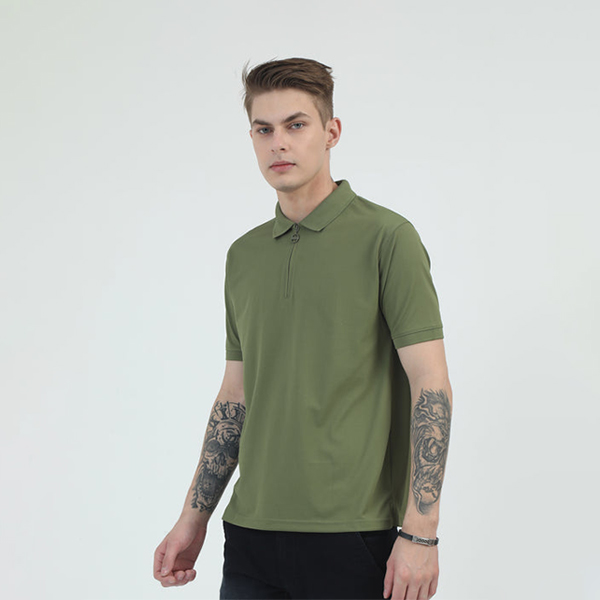 Caslay Quick Dry Polo T-Shirt (Olive Green)-3