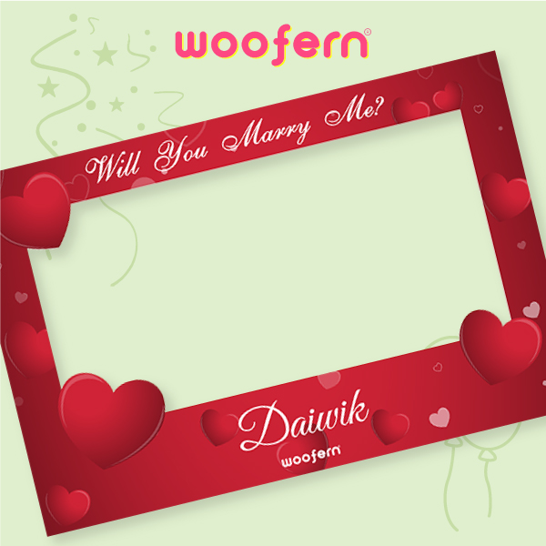 Unique Proposal Photo Booth Frame with Custom Names-2