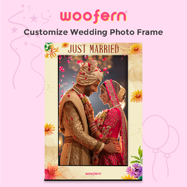 Just Married Photo Frame