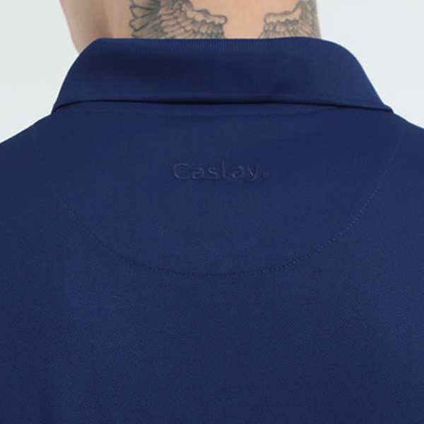 Caslay Quick Dry Polo T-Shirt (Navy Blue)-4