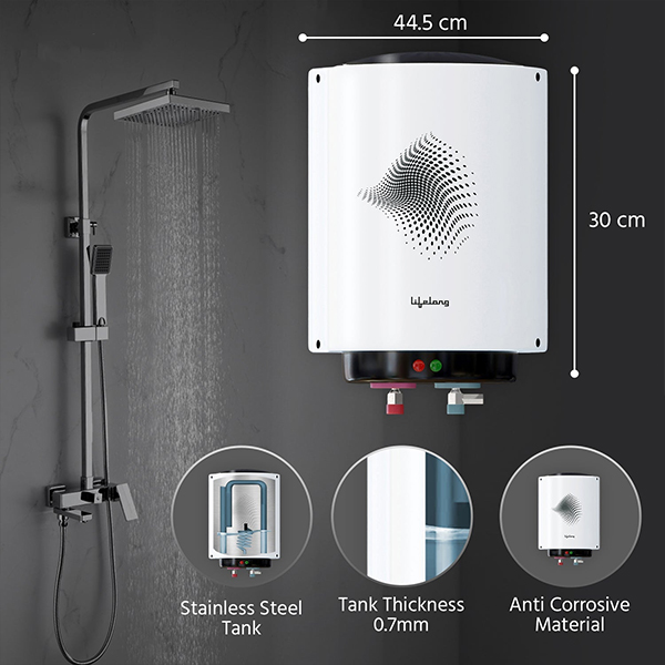 Lifelong LLSWH10 Water Heater for Home - Water Geyser 10 Ltr-4