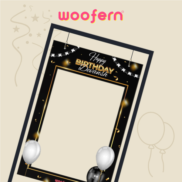 Personalized Name Photo Booth Frame - Size - 2x3 ft-1