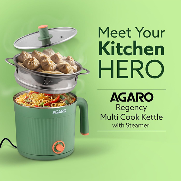 AGARO Regency Multi-Cook Kettle – 1.2L, 600W-4