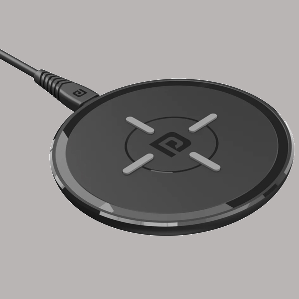 Portronics Freedom 2 15W Wireless Charging Pad for iPhone 13/Samsung Mobile(Black)-0