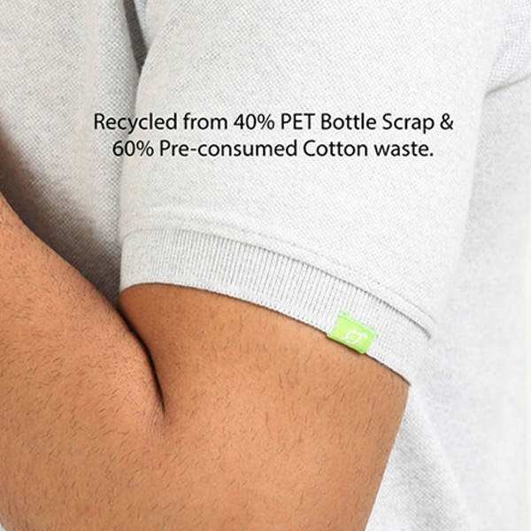 Caslay Polo T-Shirt (White Melange)-3