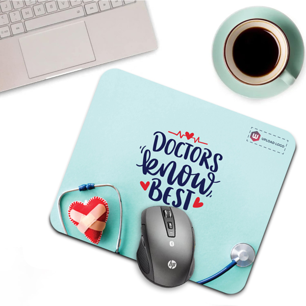 Doctor Knows Best Printed Mouse Pad with Customized Logo-6