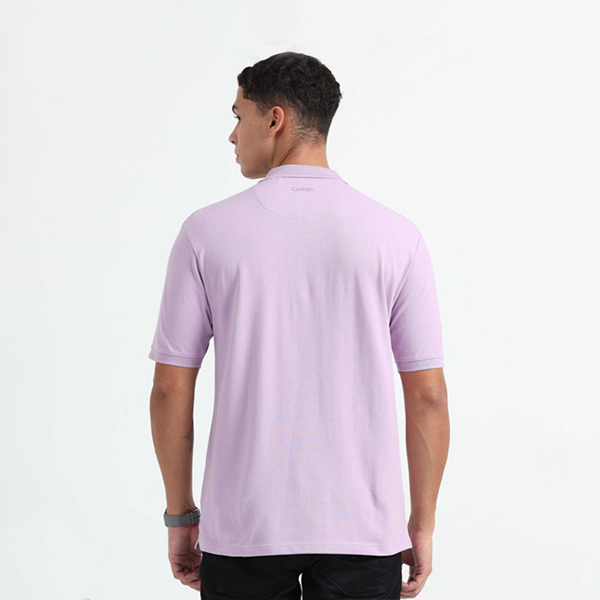 Caslay Organic Polo T-Shirt (Lavender)-3