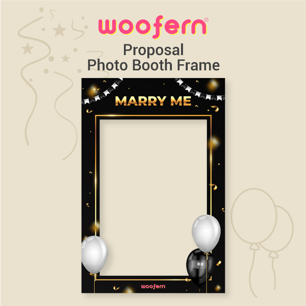 Marry Me Proposal Photo Booth Frame