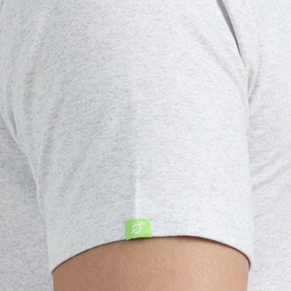 Caslay Sweat Tee (White Melange)-5