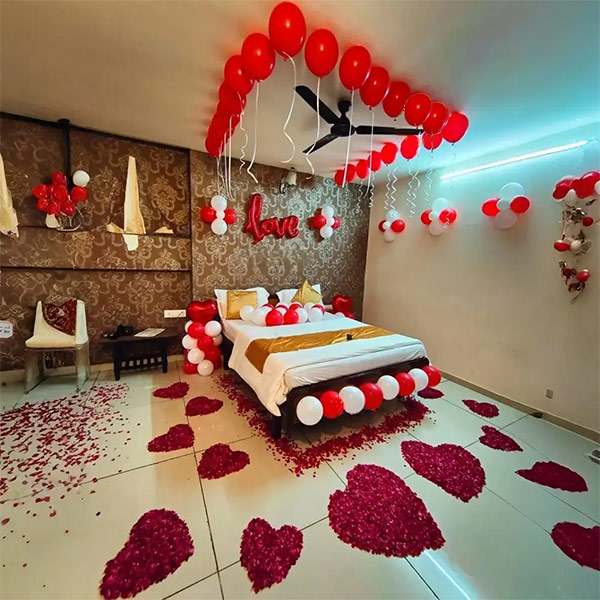 Romantic celebration setup in Ludhiana