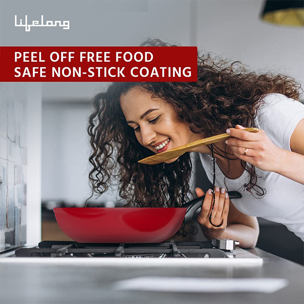 Lifelong LLCK21 Non-Stick Cookware Set | Induction Base | Set of 3-3